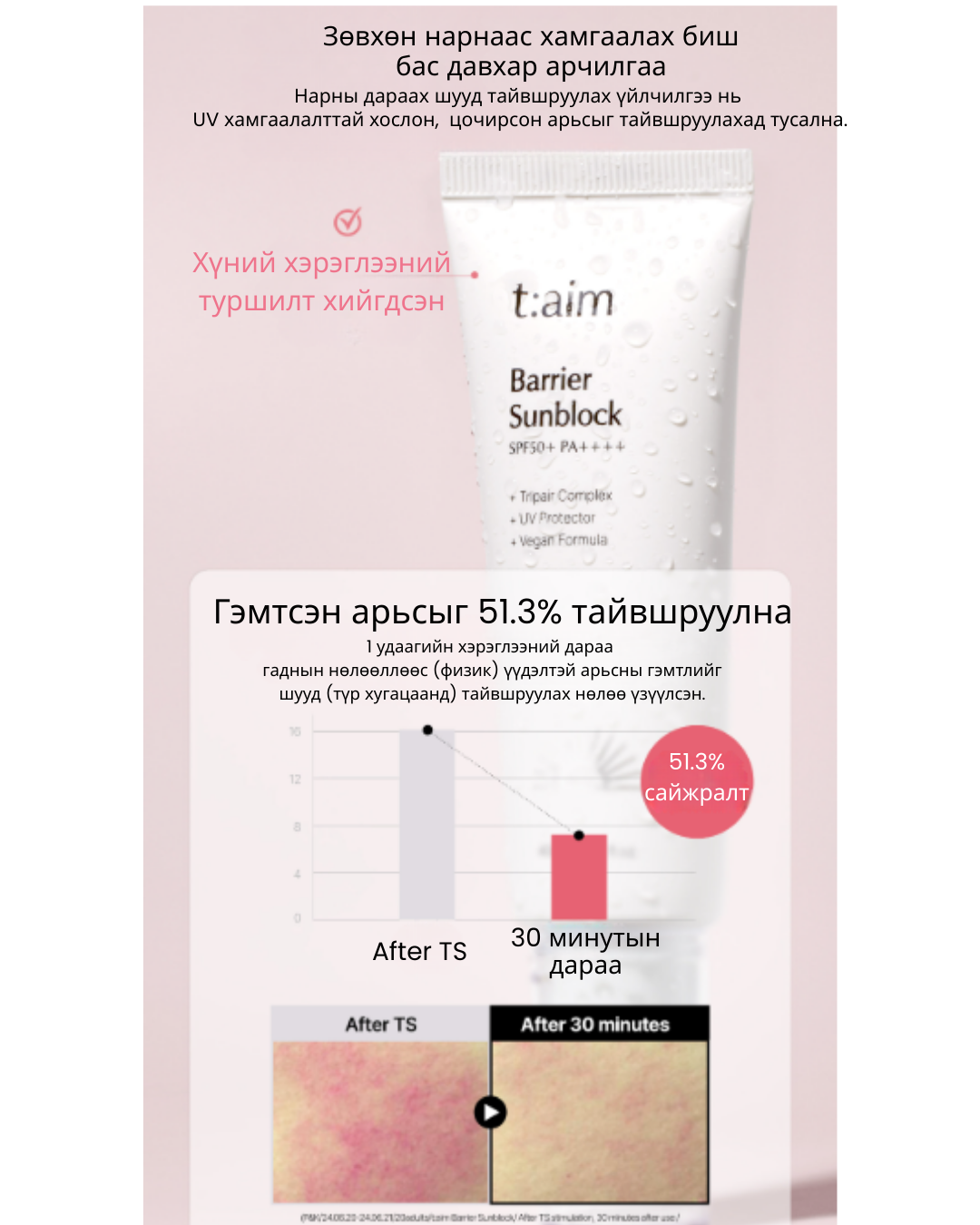t:aim barrier sunblock spf50+ pa++++ (40ml) t:aim barrier sunblock spf50+ pa++++ (40ml)