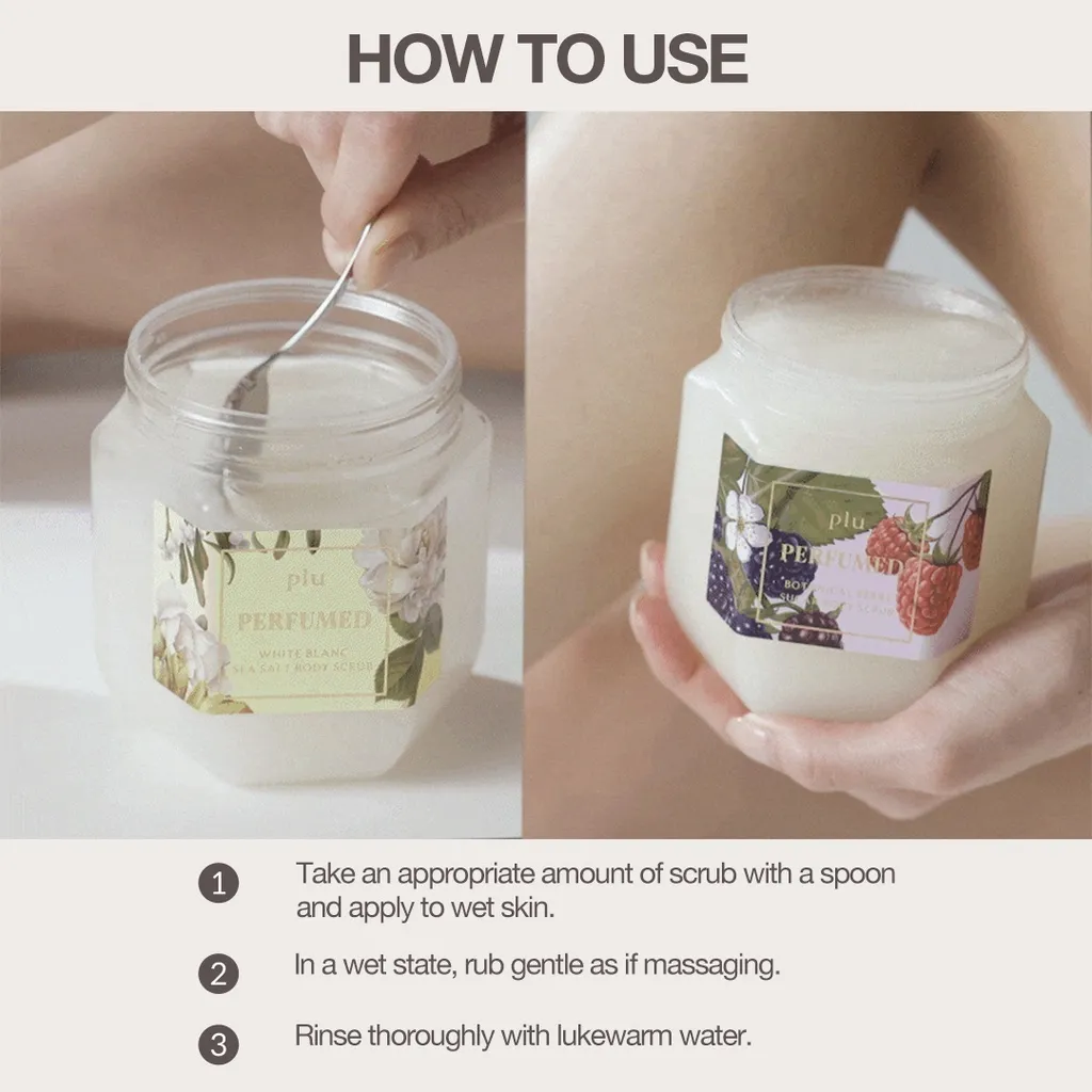 plu perfumed sea salt body scrub – Далайн давстай, үнэртэй устай биеийн гуужуулагч plu perfumed sea salt body scrub – Далайн давстай, үнэртэй устай биеийн гуужуулагч