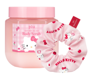plu x hello kitty perfumed sea salt body scrub – woody floral