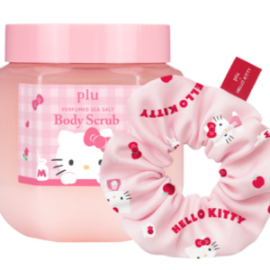 plu x hello kitty perfumed sea salt body scrub – woody floral