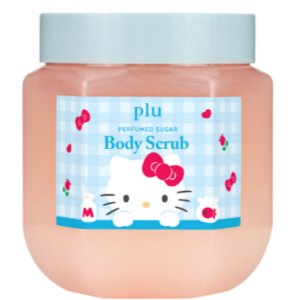 plu x hello kitty perfumed sugar body scrub (fluer soap)